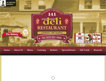 Tablet Screenshot of mainst-deli.com